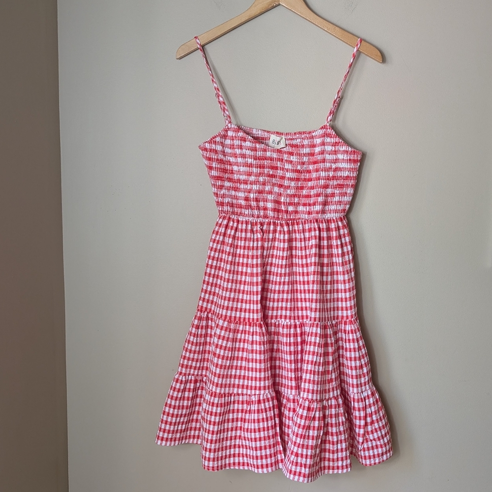 NWT size M BiBi Red Gingham Dress